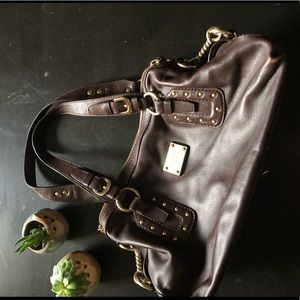 Michael Kors Brown Slouchy Satchel Handbag